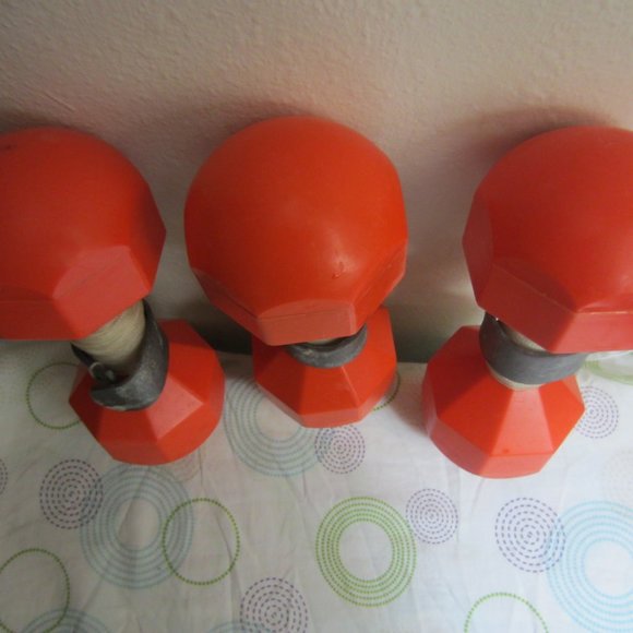 3-ORANGE FISHING DUMBBELL BOUY MARKERS - Picture 7 of 7